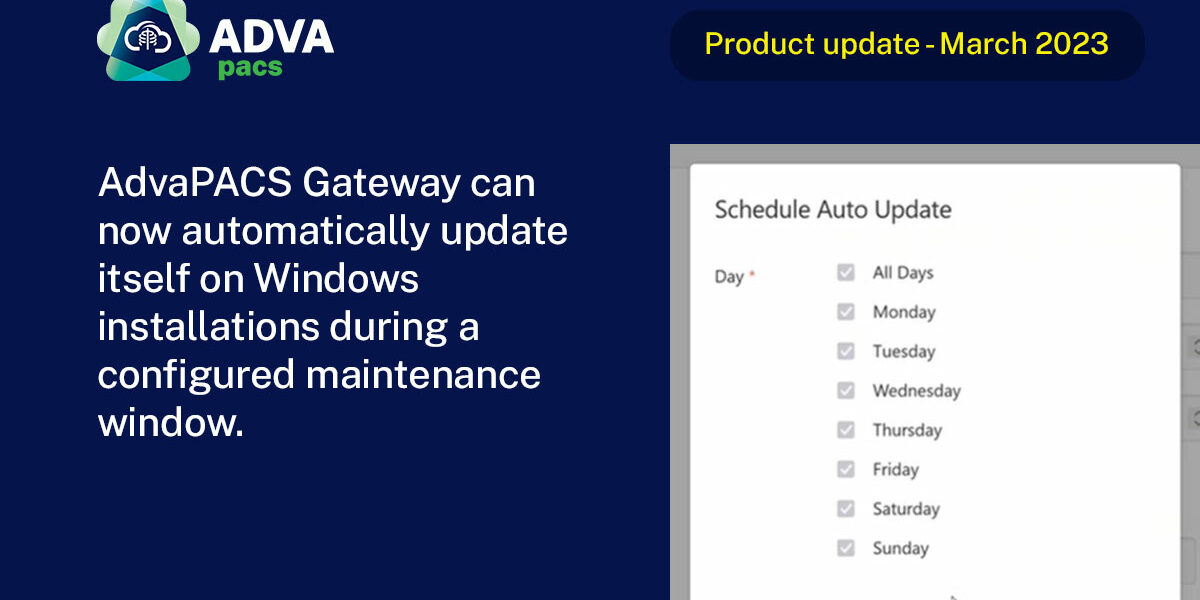 advapacs gateway auto-update schedule